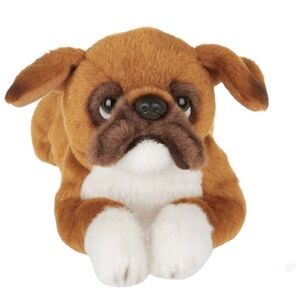 the Bearington collection LIL'Roscoe 8" boxer  Plush Dog Toy